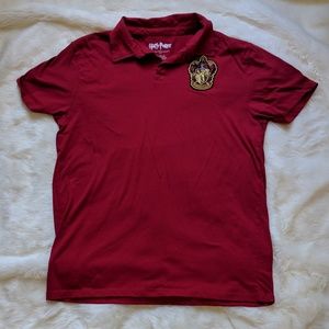 Men's Harry Potter Gryffindor Red Polo sz L